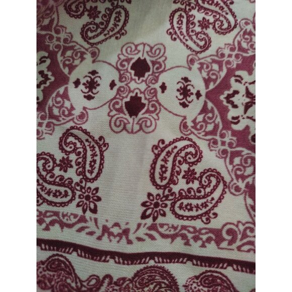 Rue21 Boho Chic Paisley Print Dress With Zipper & Cinched Waist Size S Polyester - Picture 5 of 9